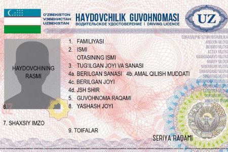 Жаңа үлгидеги транспорт басқарыў гүўалығы паспорттың орнына да жүре ме?