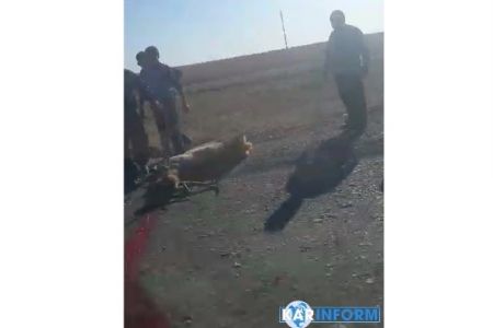 «Lacetti» автомобили Бадай тоғайға жақын жолда суўынды дүгип кетти (видео)