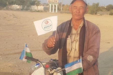 Арал теңизин көриў ушын жолға шыққан 69 жаслы Абдурасул ата Хорезмге жетти